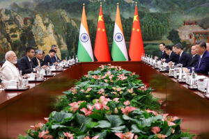 PM meeting with the President of China, Mr. Xi Jinping in Tianjin, China